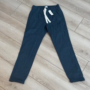 UpWest Men's Dark Blue Joggers with White Drawstring SZ XS NWT!
